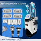 Coolsculpting Yağ Dondurma Makinesi 360 Cryolipolysis RF Makinesi Kavitasyon 80k