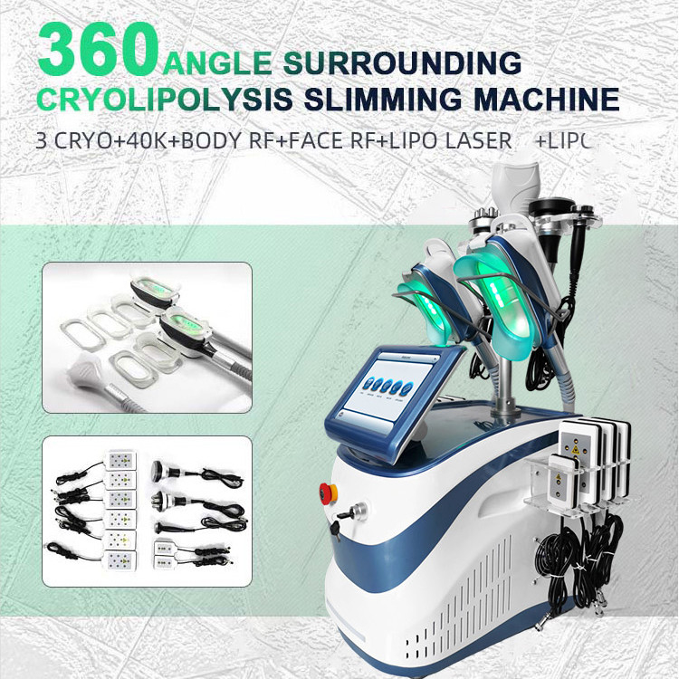 800W Cryolipolysis Makinesi RF Lipo Lazer Soğutma Şekillendirme Makinesi